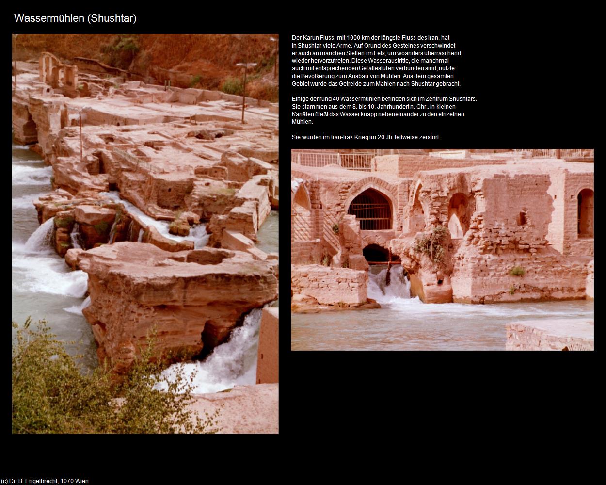 Wassermühlen  (Shushtar) in Iran