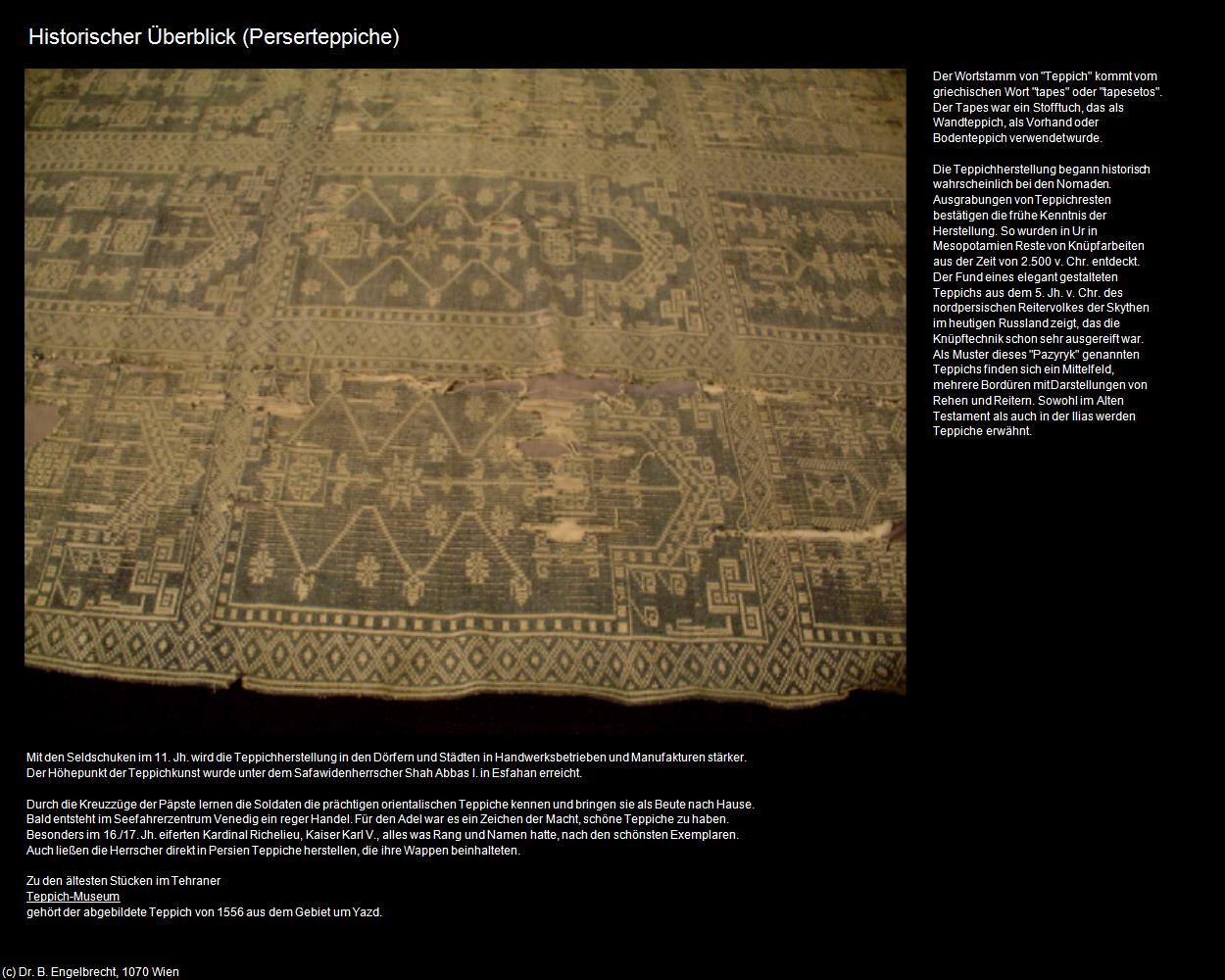 Historischer Überblick (IRAN-Perserteppiche) in Iran(c)B.Engelbrecht