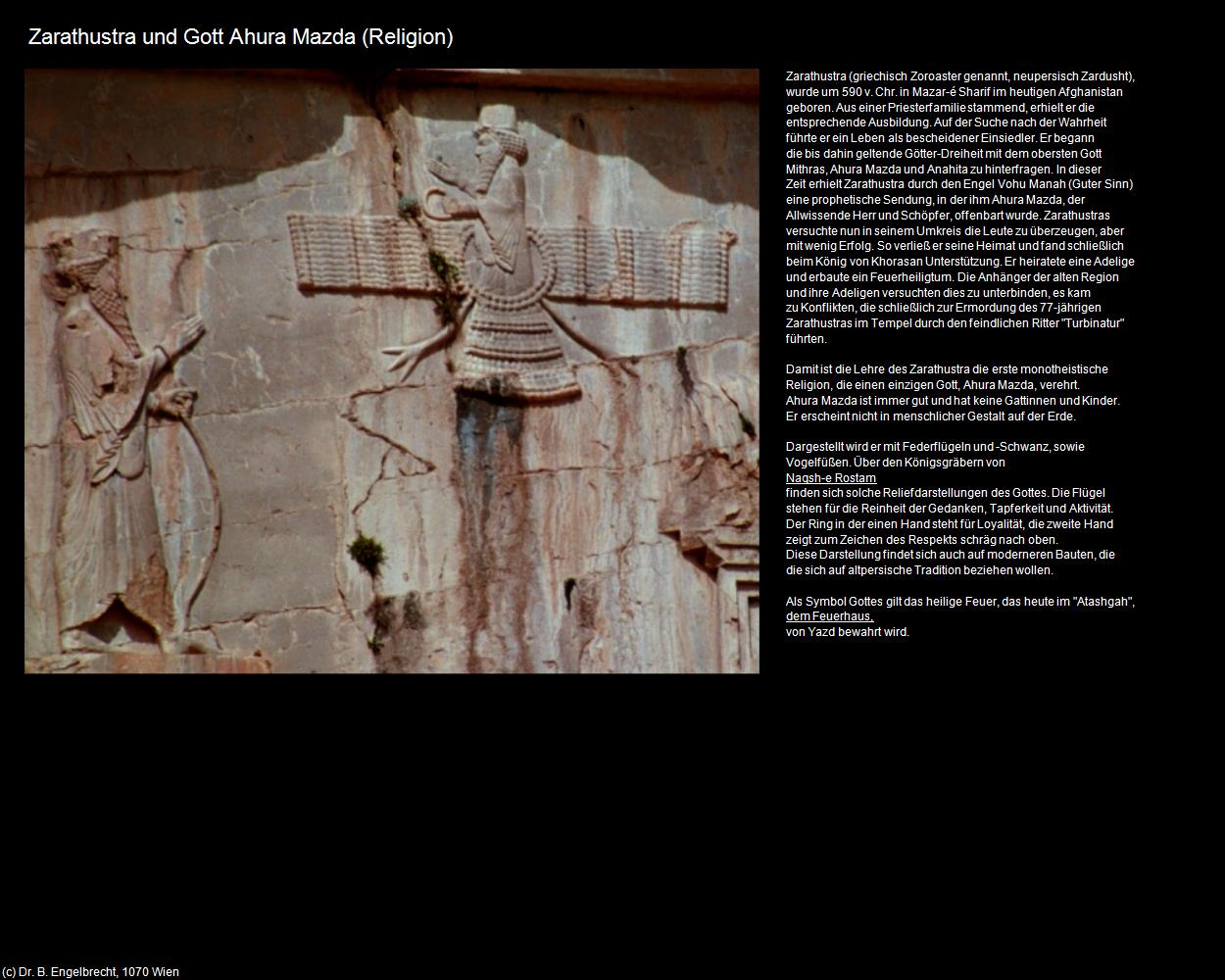 Zarathustra und Gott Ahura Mazda (Zoroastrismus) (IRAN-Religion I) in Iran(c)B.Engelbrecht
