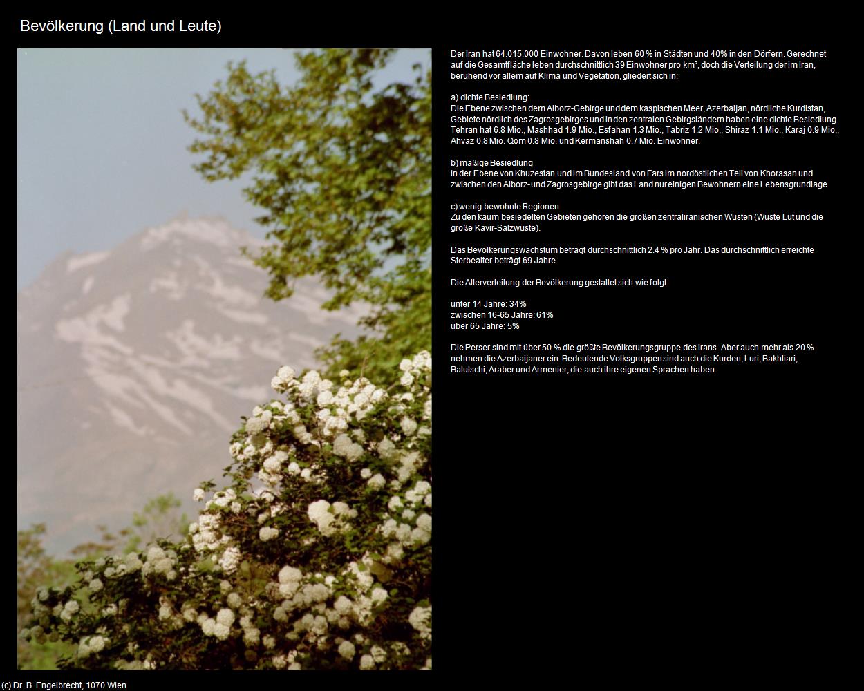 Bevölkerung (IRAN-Land und Leute) in Iran