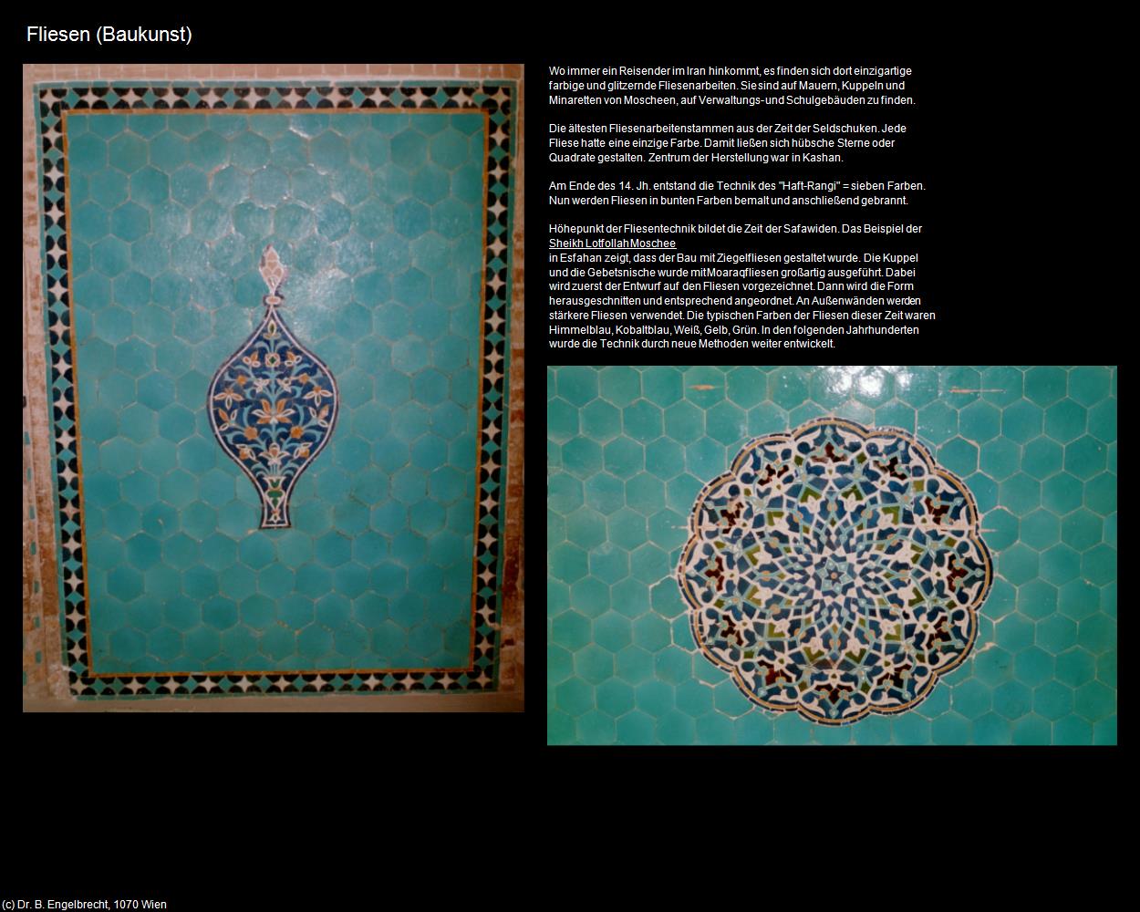 Fliesen (IRAN-Baukunst) in Iran(c)B.Engelbrecht