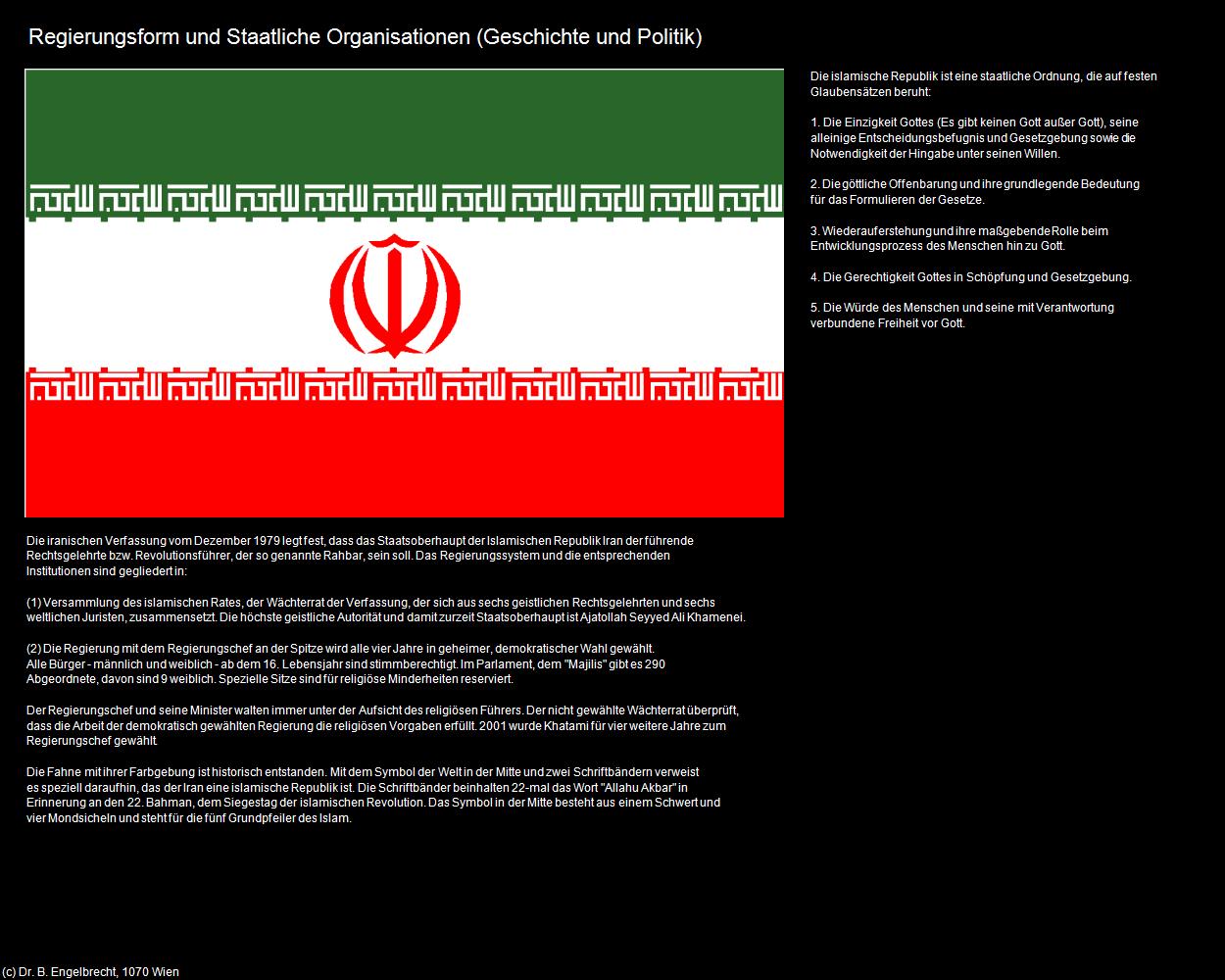 Regierungsform und Staatliche Organisationen (IRAN-Geschichte und Politik) in Iran