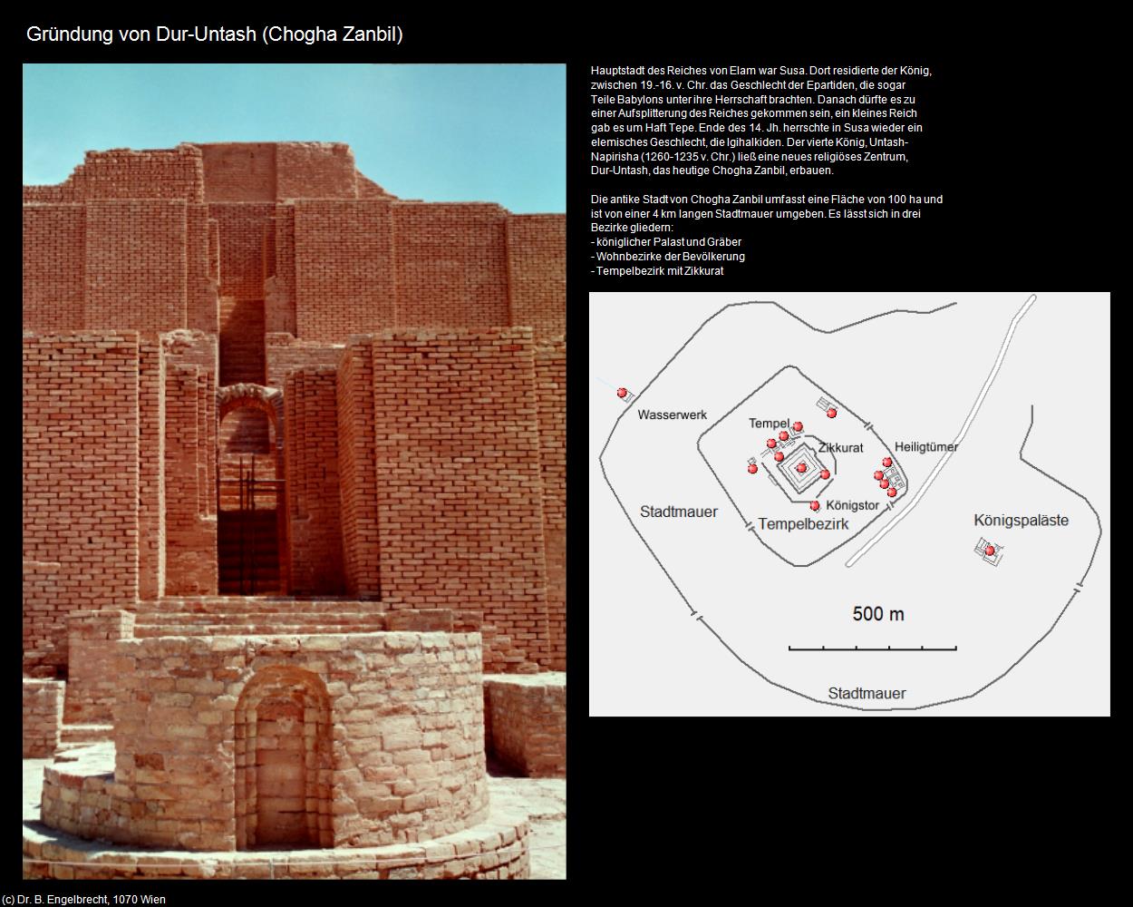 Gründung von Dur-Untash (Chogha Zanbil) in Iran
