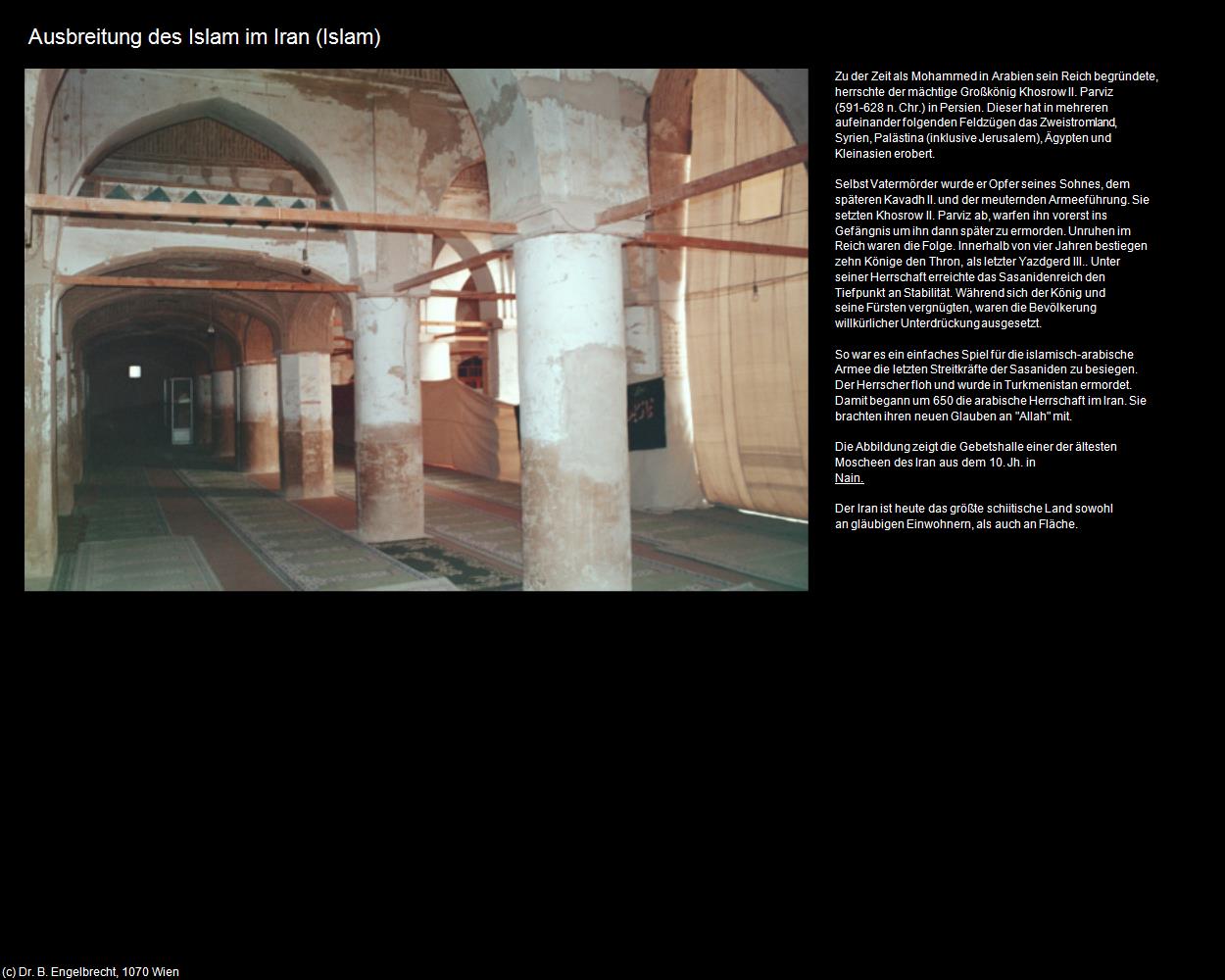 Ausbreitung des Islam im Iran (IRAN-Religion II - Islam) in Iran(c)B.Engelbrecht