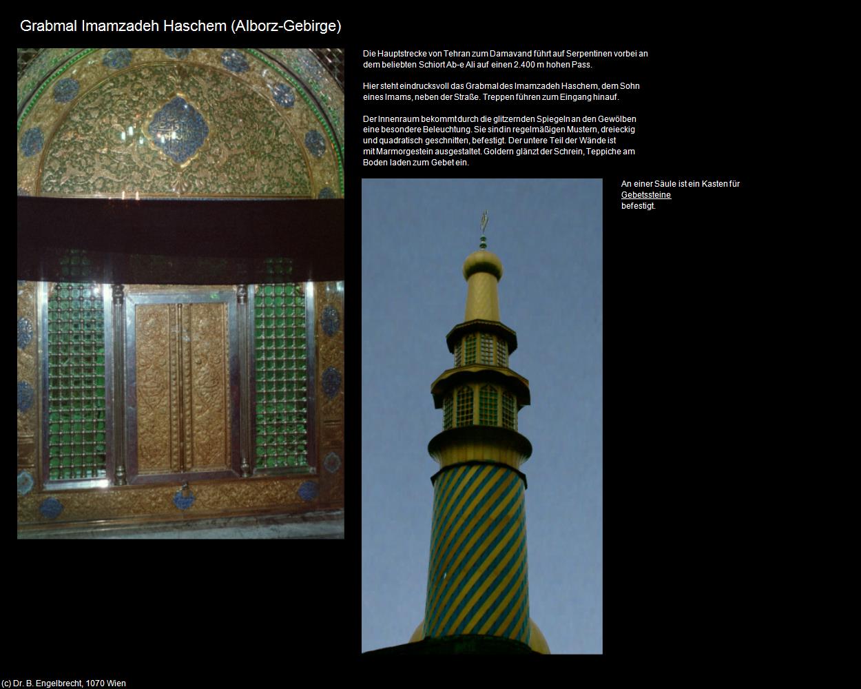 Grabmal Imamzadeh Haschem (Alborz-Gebirge) in Iran(c)B.Engelbrecht