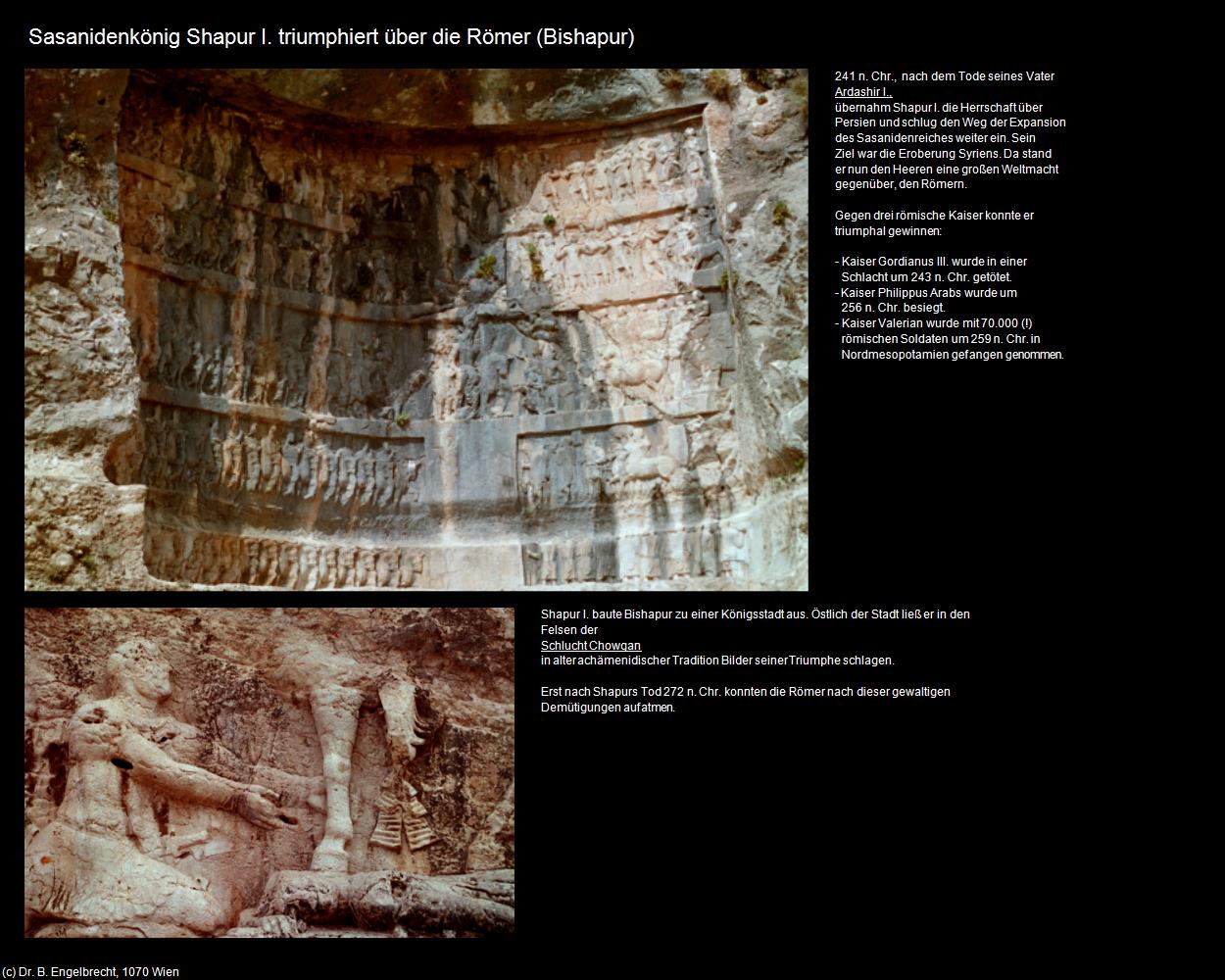 Shapur I. triumphiert über die Römer (Bishapur) in Iran(c)B.Engelbrecht