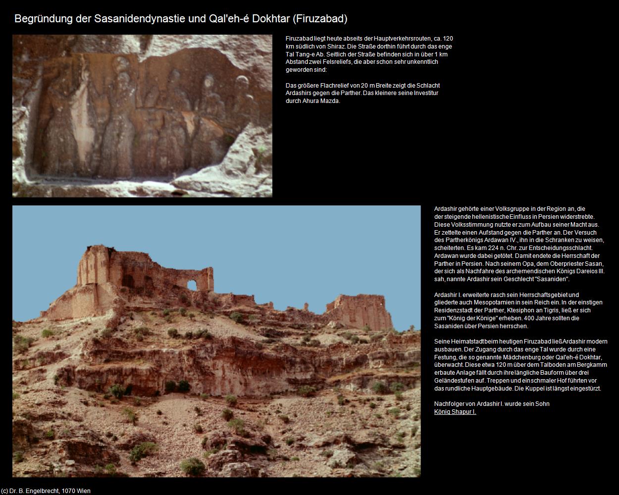 Begründung der Sasanidendynastie und Qal'eh-é Doktar (Firuzabad) in Iran(c)B.Engelbrecht