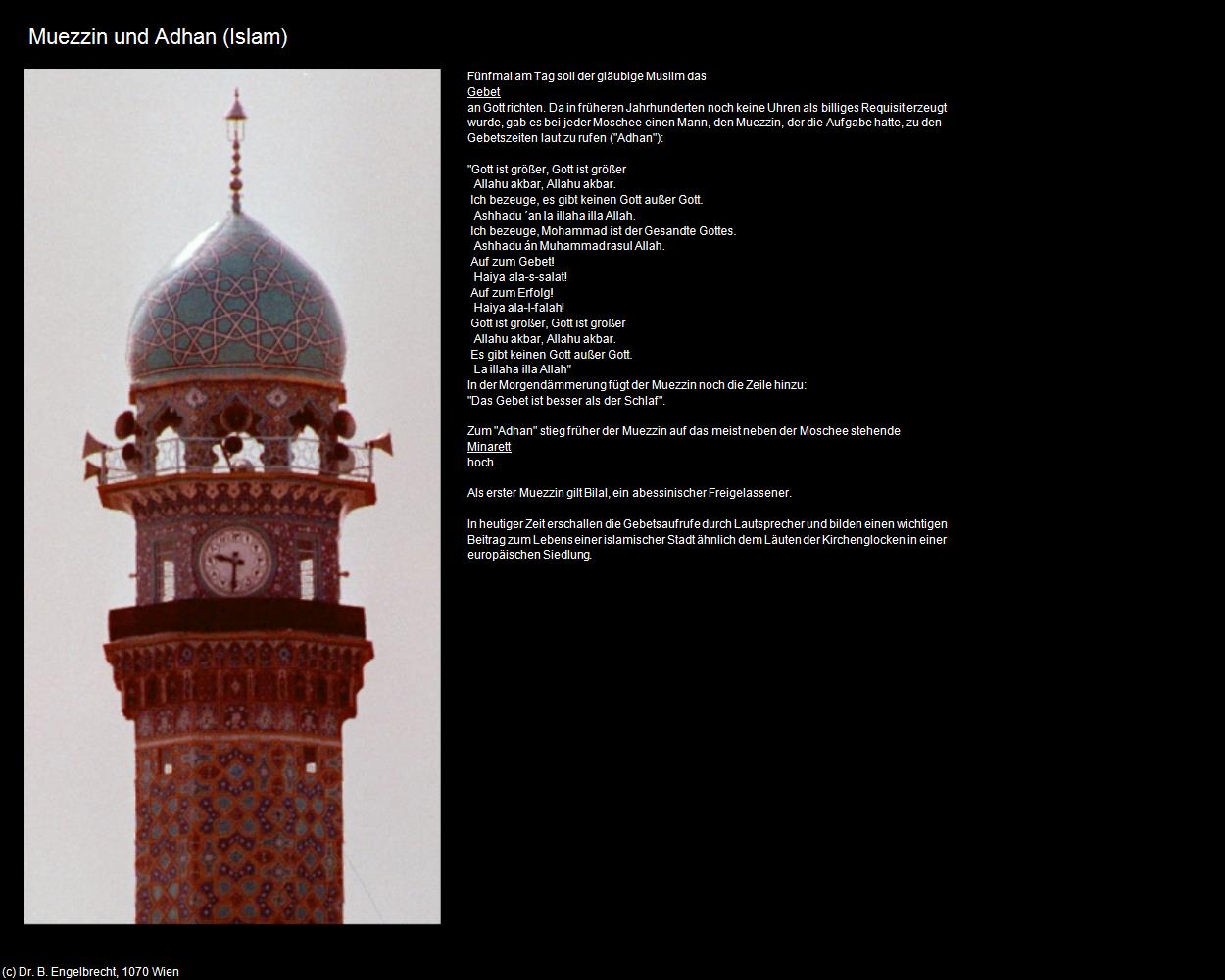 Muezzin und Adhan (IRAN-Religion II - Islam) in Iran(c)B.Engelbrecht