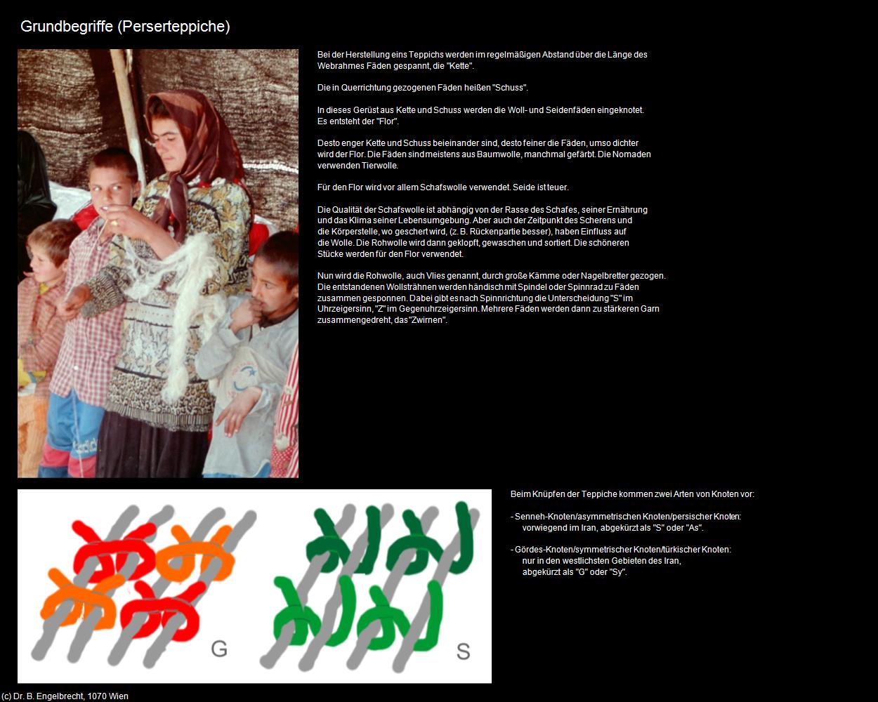 Grundbegriffe (IRAN-Perserteppiche) in Iran