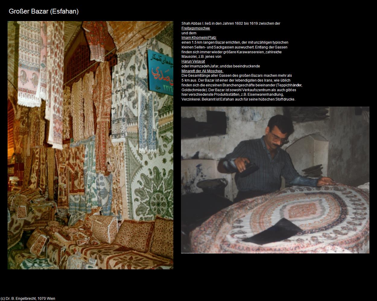 Großer Bazar (Esfahan) in Iran(c)B.Engelbrecht
