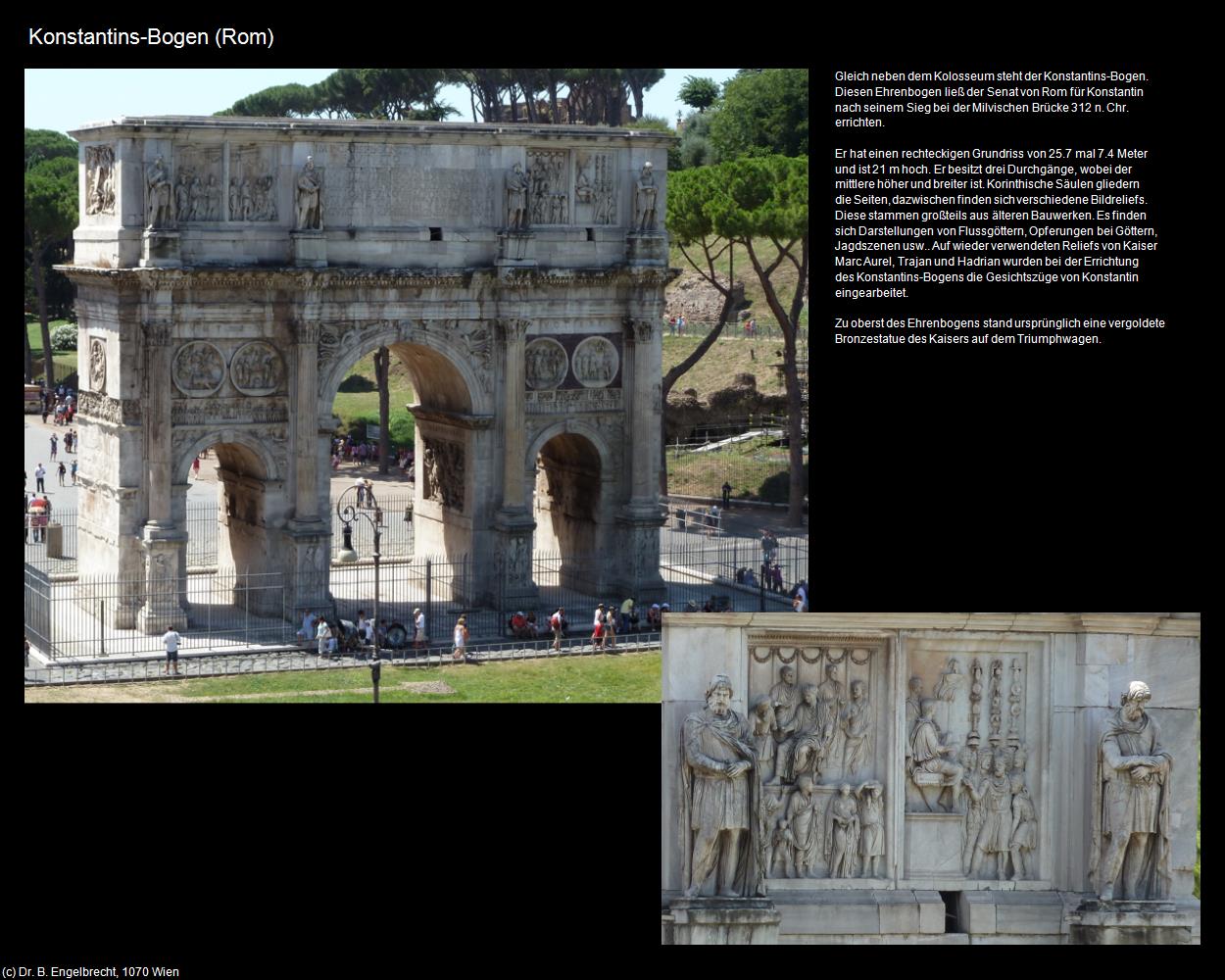 Konstantins-Bogen|Arco di Constantino (Rom-04-Forum Romanum und Umgebung) in ROM