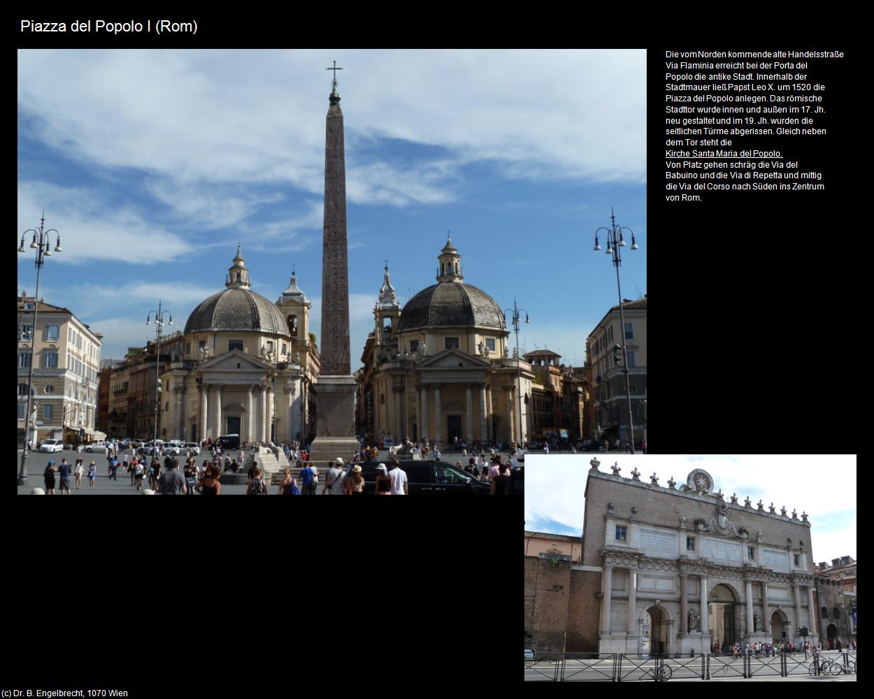 Piazza del Popolo I (Rom-03-Spanische Treppe und Umgebung) in ROM(c)B.Engelbrecht