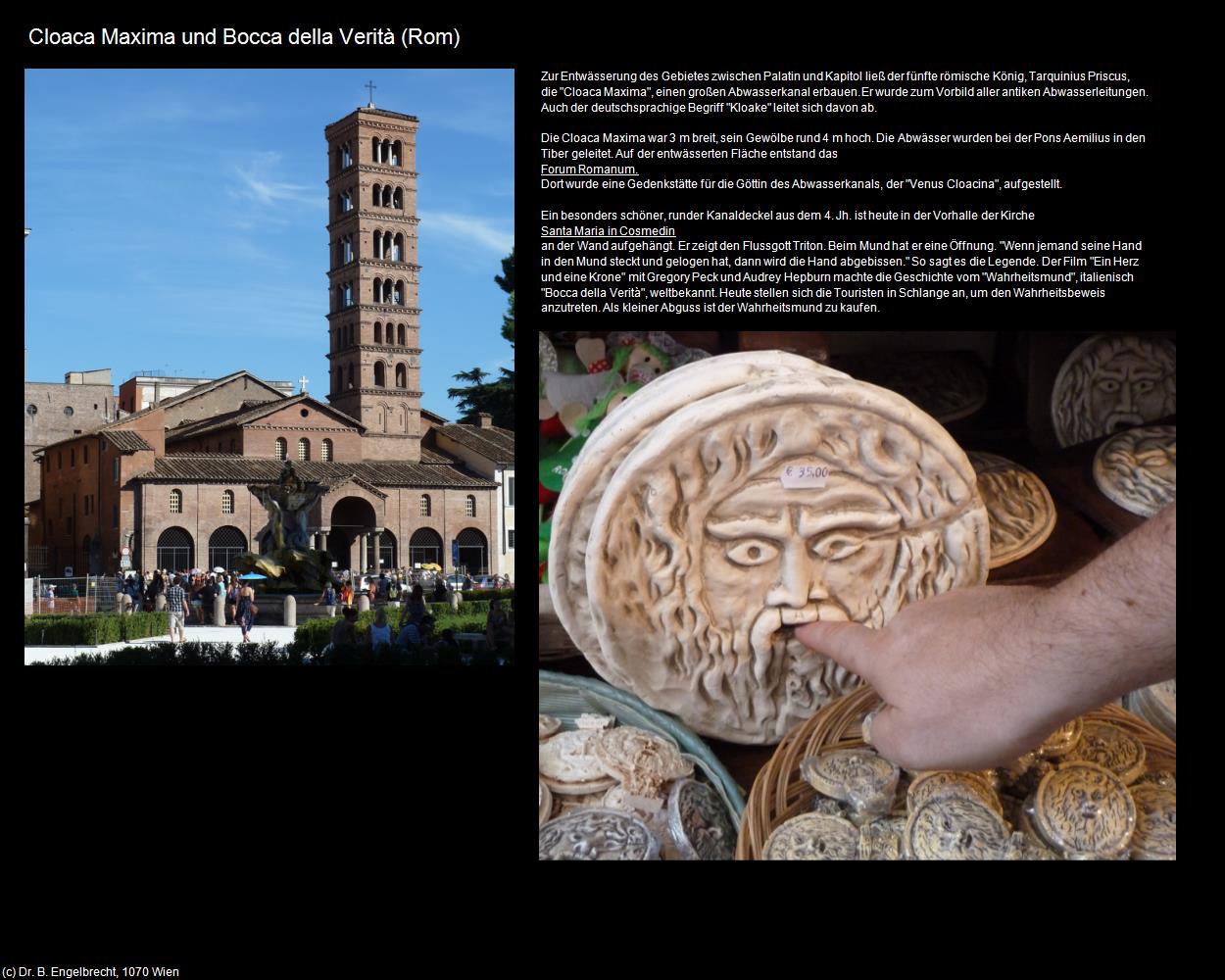 Cloaca Maxima und Bocca della Verit  (Rom-04-Forum Romanum und Umgebung) in ROM(c)B.Engelbrecht