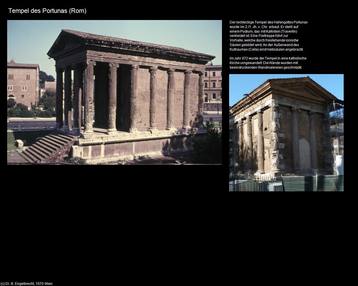 Tempel des Portunas (Rom-04-Forum Romanum und Umgebung) in ROM