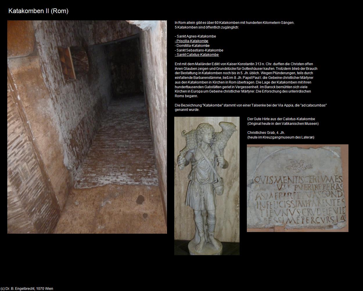 Katakomben II (Rom-06-Katakomben an der Via Appia) in ROM(c)B.Engelbrecht