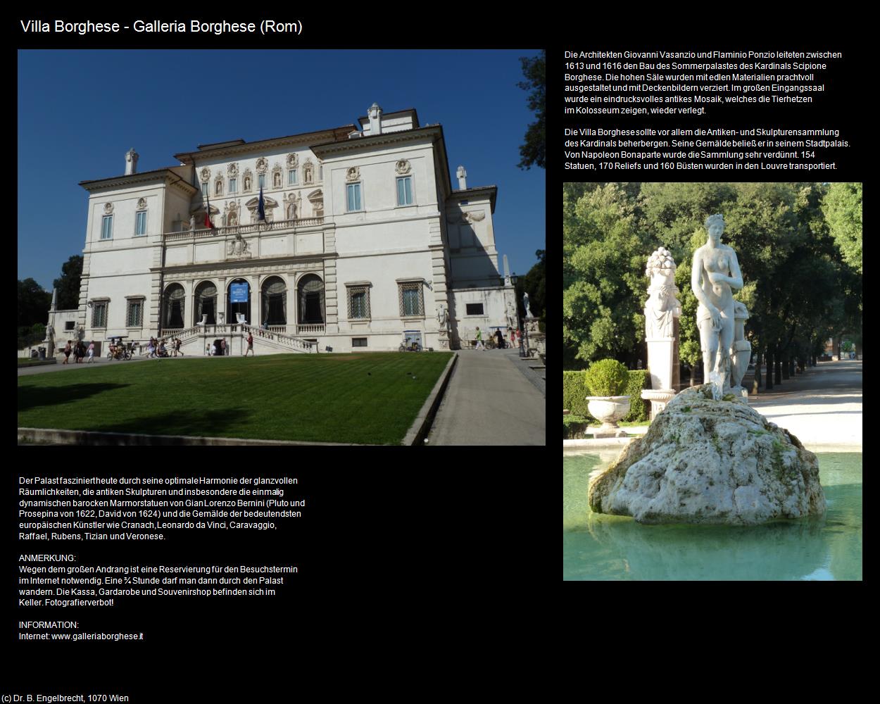Villa Borghese-Galleria Borghese  (Rom-03-Spanische Treppe und Umgebung) in ROM