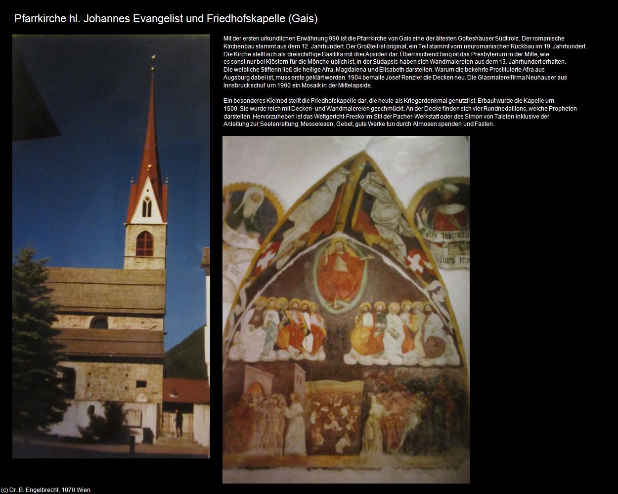 Pfk. hl. Johannes Evangelist (Gais) in Kulturatlas-SÜDTIROL