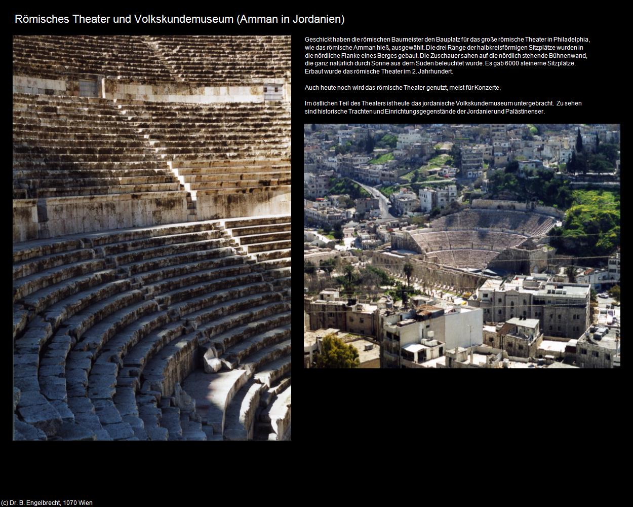 Römisches Theater und Volkskundemuseum (Amman (JOR)) in Kulturatlas-JORDANIEN-SYRIEN-LIBANON