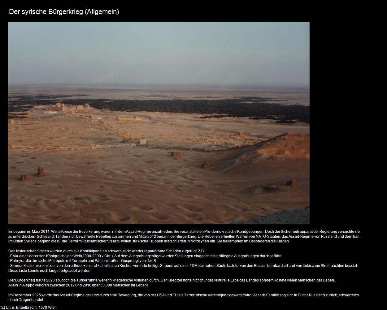 Der syrische Bürgerkrieg  (+Allgemein) in Kulturatlas-JORDANIEN-SYRIEN-LIBANON