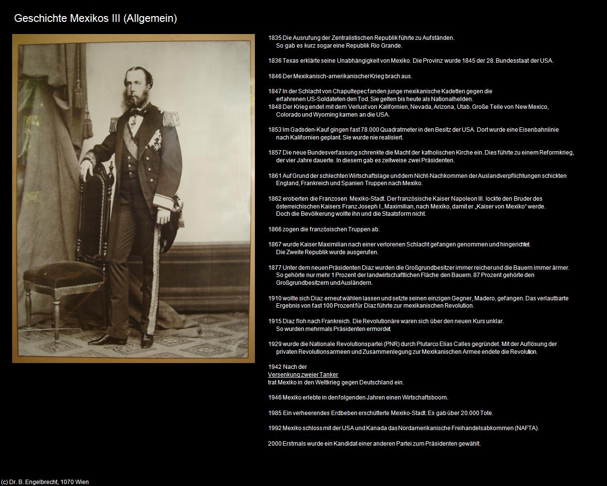 Geschichte Mexikos III (+Allgemeines) in Kulturatlas-MEXIKO(c)B.Engelbrecht