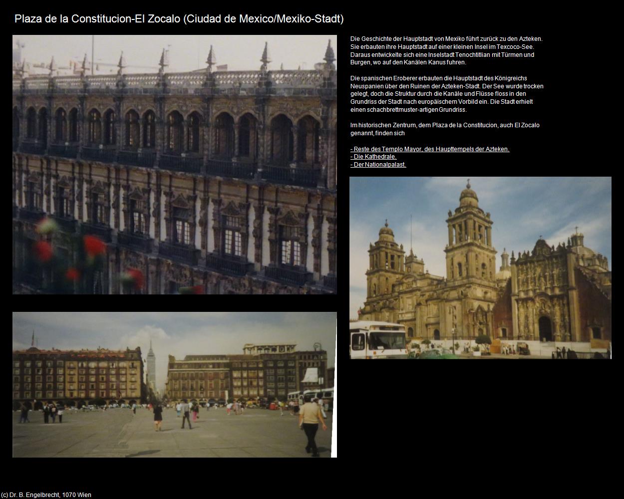 Plaza de la Constitucion-El Zocalo (Ciudad de Mexico/Mexiko-Stadt) in Kulturatlas-MEXIKO(c)B.Engelbrecht
