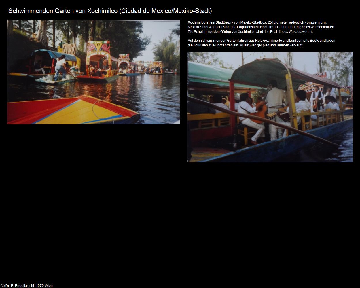 Schwimmenden Gärten von Xochimilco (Ciudad de Mexico/Mexiko-Stadt) in Kulturatlas-MEXIKO