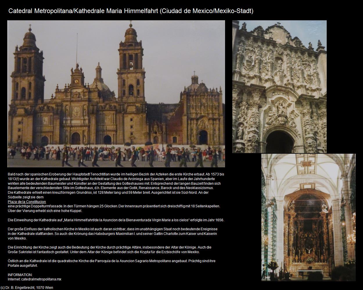 Catedral Metropolitana (Ciudad de Mexico/Mexiko-Stadt) in Kulturatlas-MEXIKO(c)B.Engelbrecht