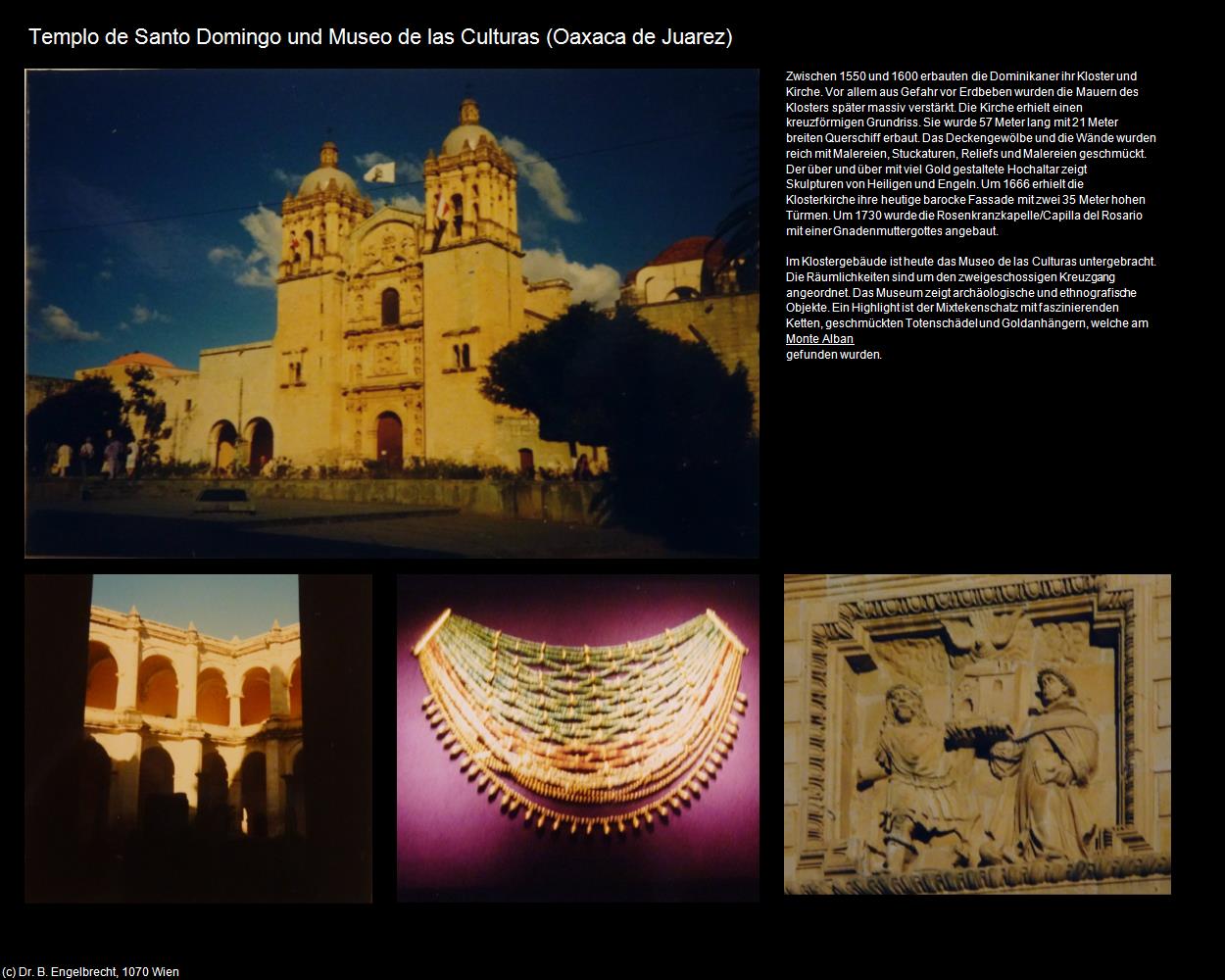 Templo de Santo Domingo und Museo de las Culturas (Oaxaca de Juarez) in Kulturatlas-MEXIKO(c)B.Engelbrecht