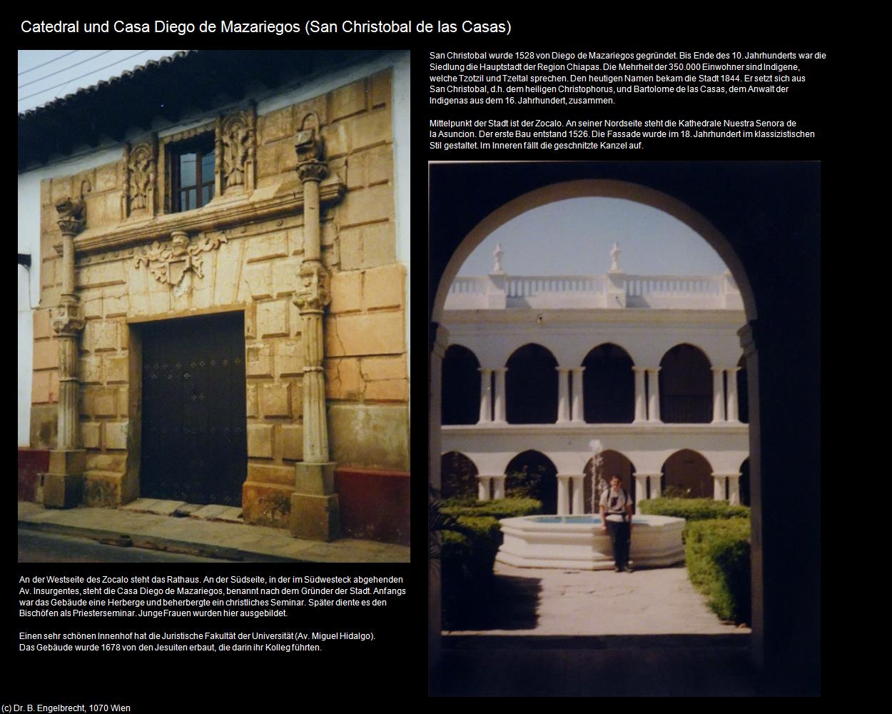 Catedral und Casa Diego de Mazariegos (San Christobal de las Casas) in Kulturatlas-MEXIKO