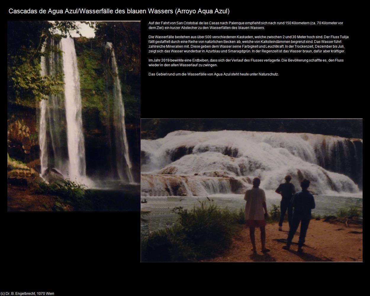 Cascadas de Agua Azul (Arroyo Aqua Azul) in Kulturatlas-MEXIKO