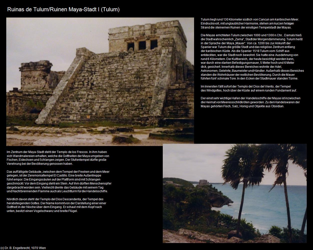 Ruinen Maya-Stadt I (Tulum) in Kulturatlas-MEXIKO