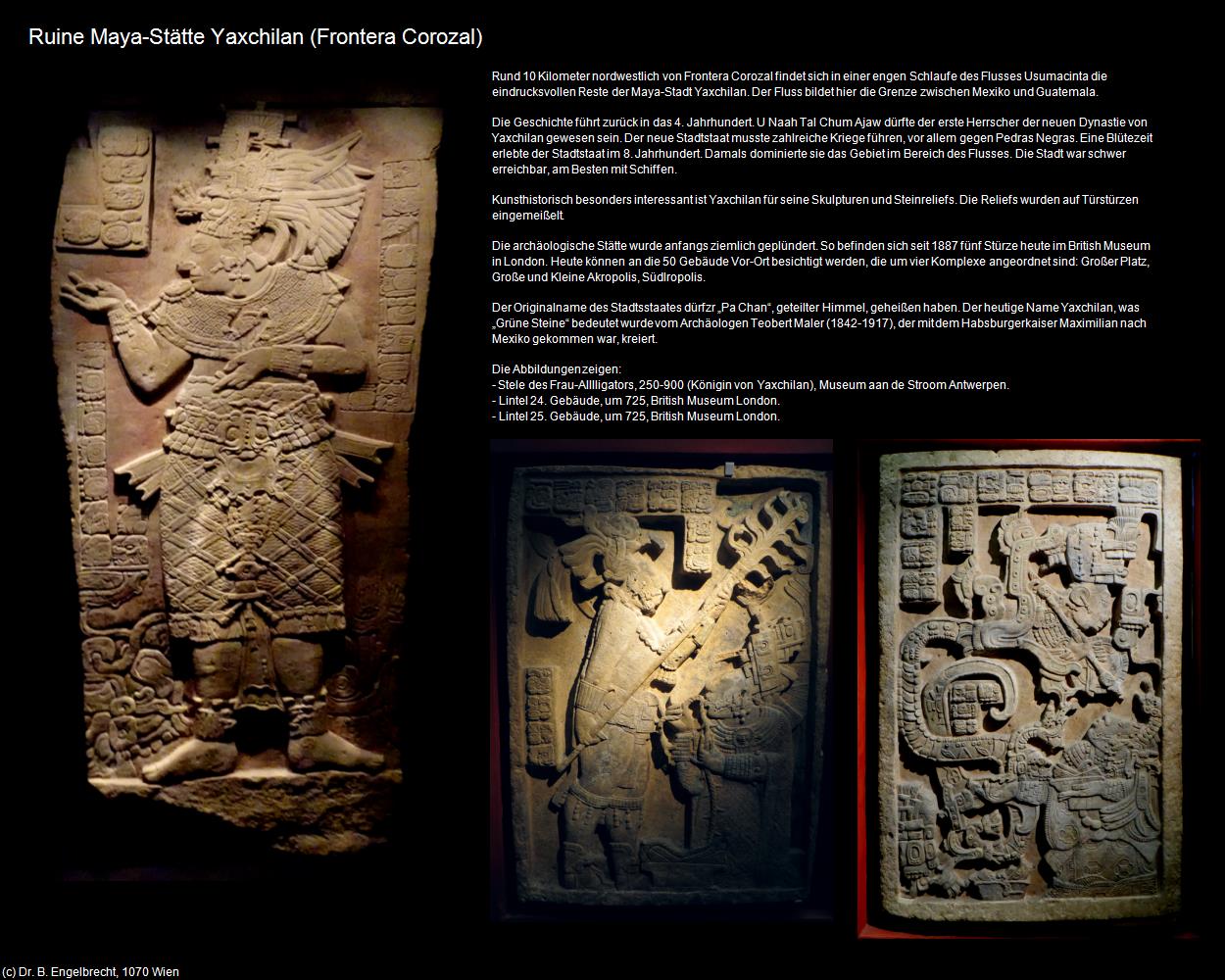 Ruine Maya-Stadt Yaxchilan (Frontera Corozal) in Kulturatlas-MEXIKO