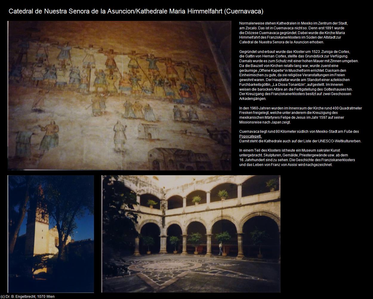 Kathedrale Maria Himmelfahrt (Cuernavaca) in Kulturatlas-MEXIKO(c)B.Engelbrecht