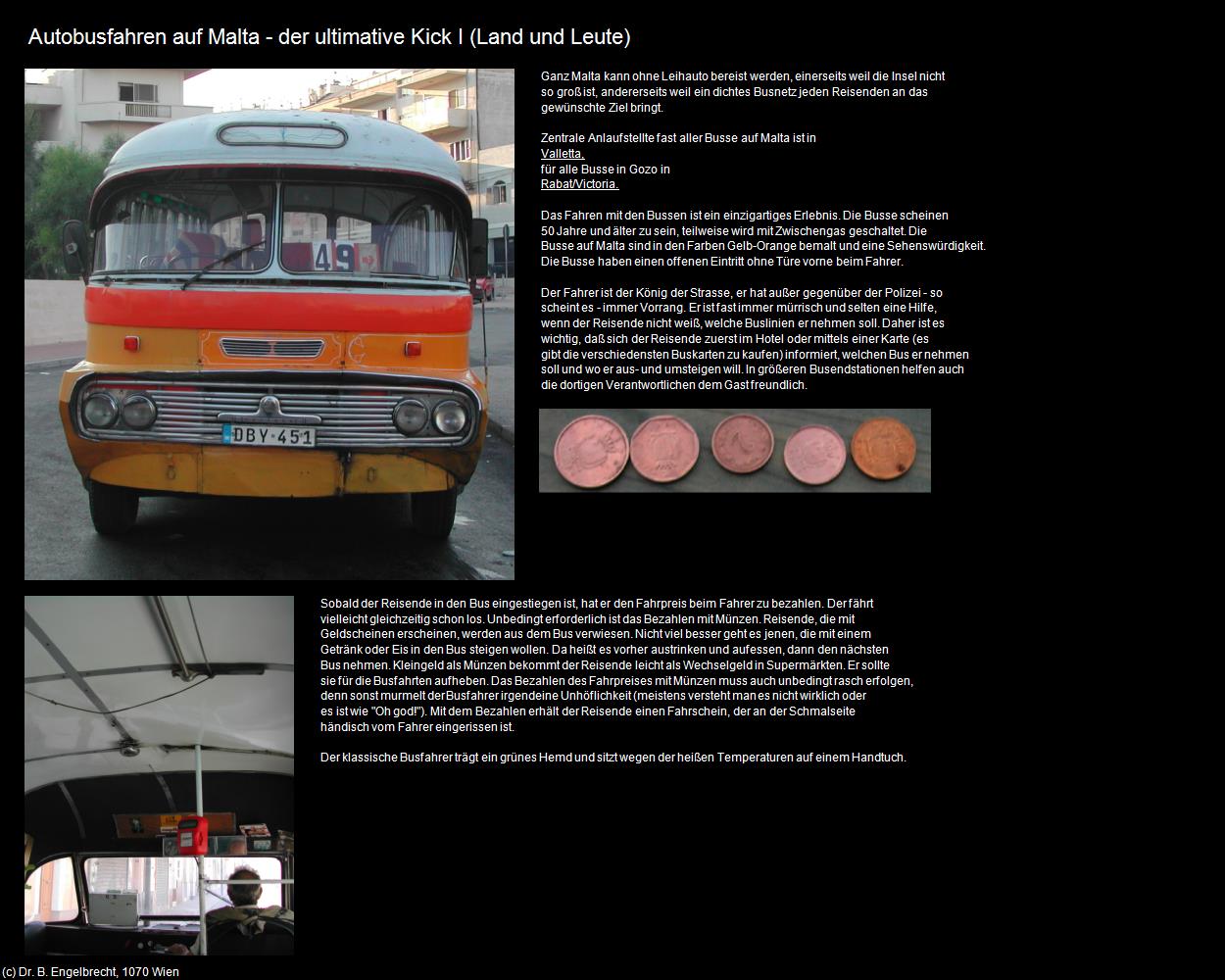Autobusfahren I (+Land und Leute) in Malta - Perle im Mittelmeer(c)B.Engelbrecht