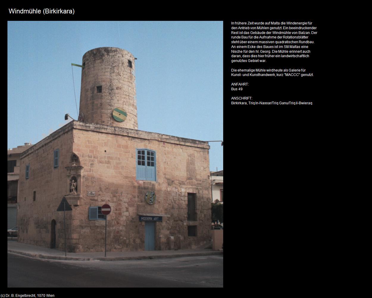 Windmühle (Birkirkara auf Malta) in Malta - Perle im Mittelmeer