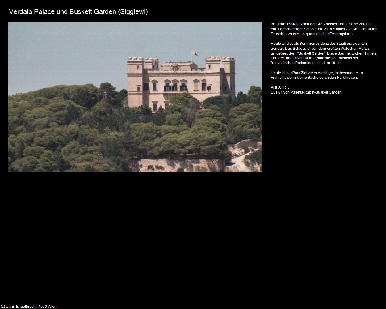 Verdala Palace und Buskett Garden (Siggiewi ) in Malta - Perle im Mittelmeer