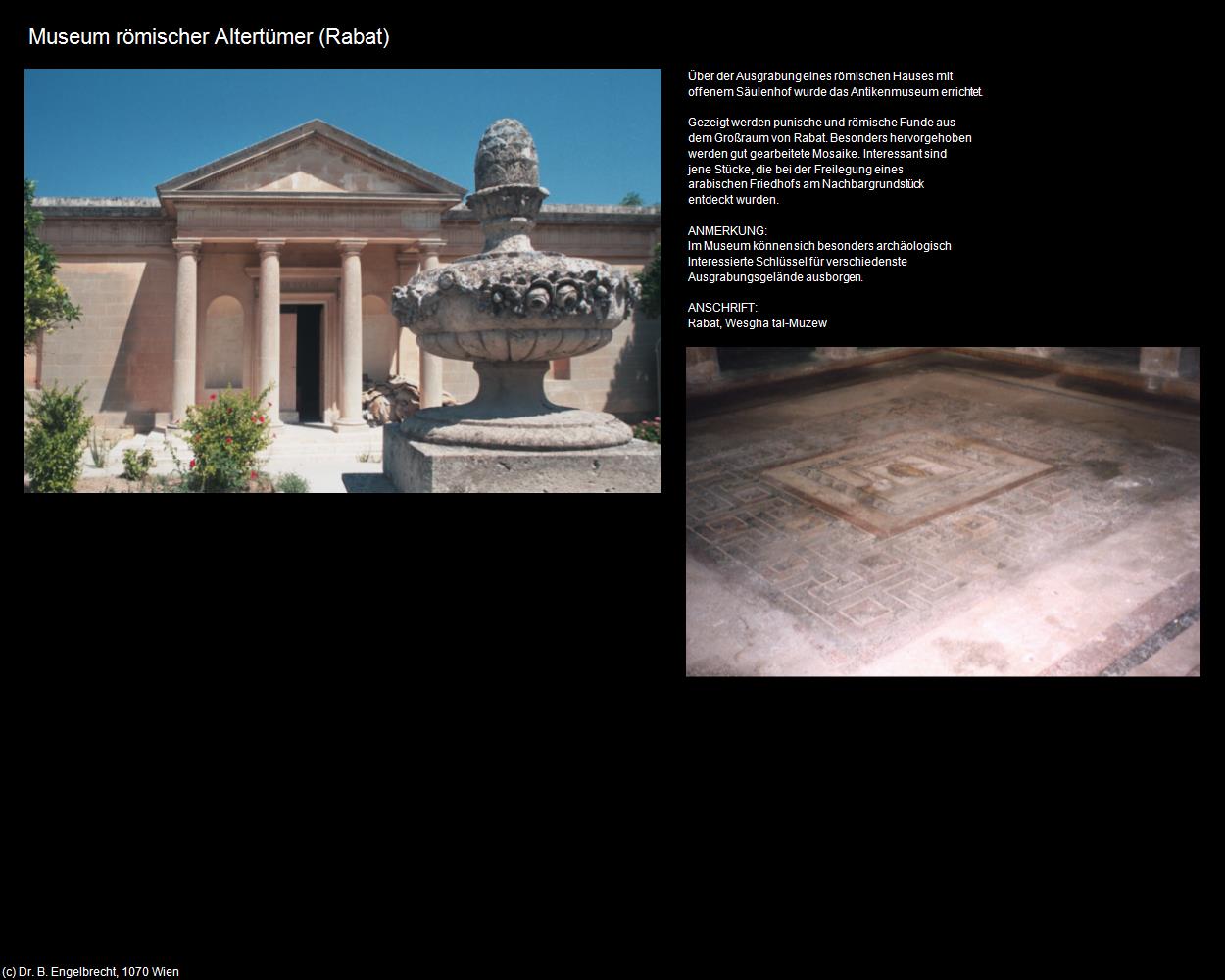 Museum römischer Altertümer (Rabat) (Mdina und Rabat auf Malta) in Malta - Perle im Mittelmeer