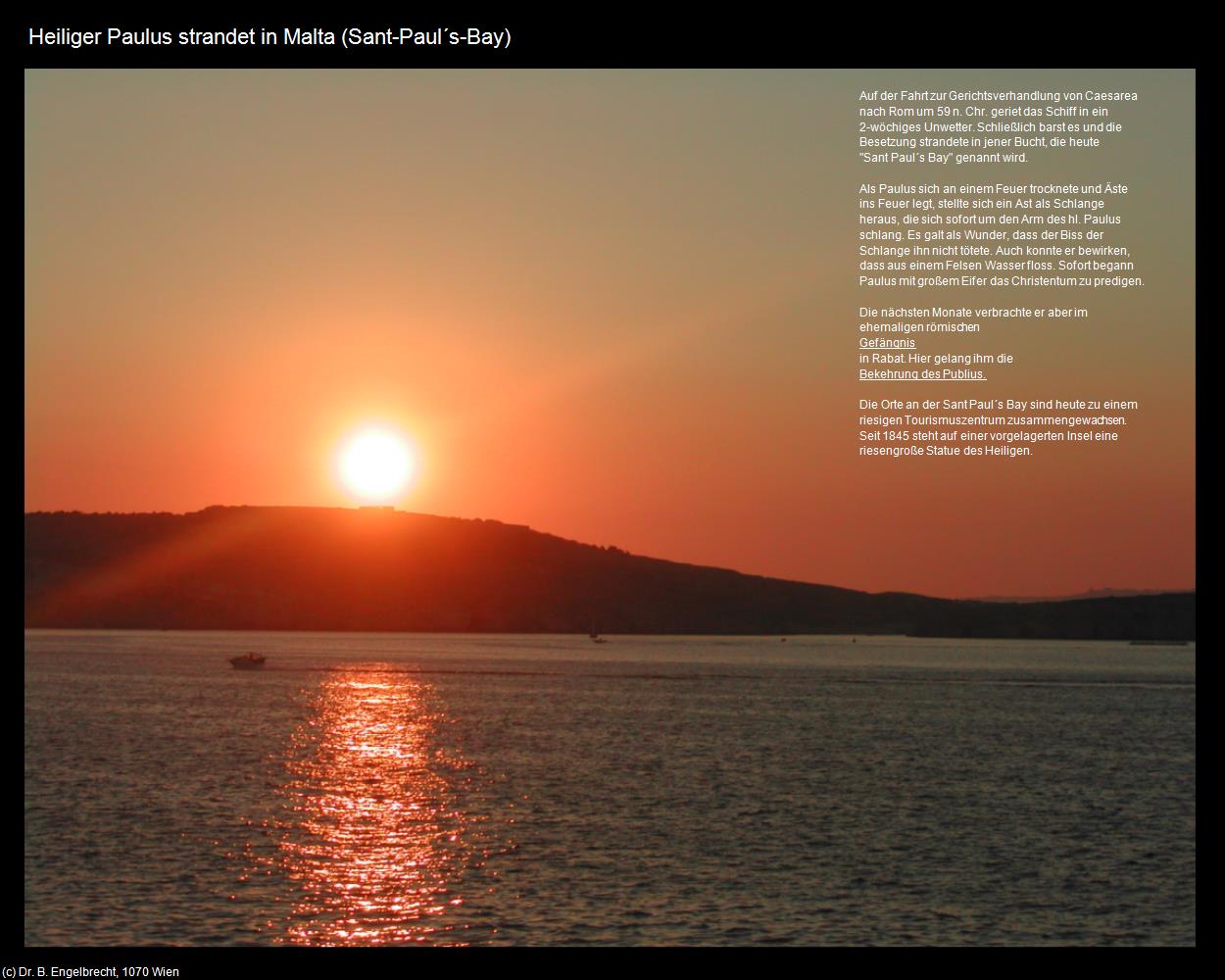 Heiliger Paulus strandet in Malta (Sanct-Pauls-Bay auf Malta) in Malta - Perle im Mittelmeer(c)B.Engelbrecht