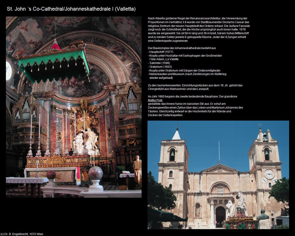 St. John's Co-Cathedral/Johanneskathedrale I (Valletta auf Malta) in Malta - Perle im Mittelmeer(c)B.Engelbrecht