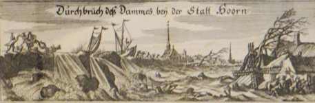 Sturmfluten im Zuiderzee I (Enkhuizen)