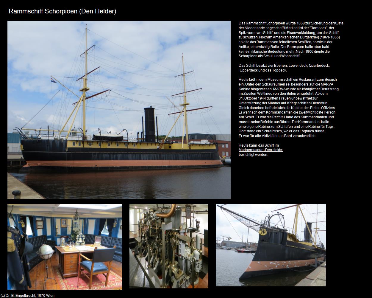 Rammschiff Schorpioen   (Den Helder) in Kulturatlas-NIEDERLANDE(c)B.Engelbrecht