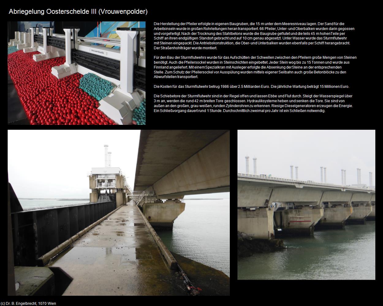 Deltawerke VI - Abriegelung Oosterschelde  III (Vrouwenpolder ) in Kulturatlas-NIEDERLANDE