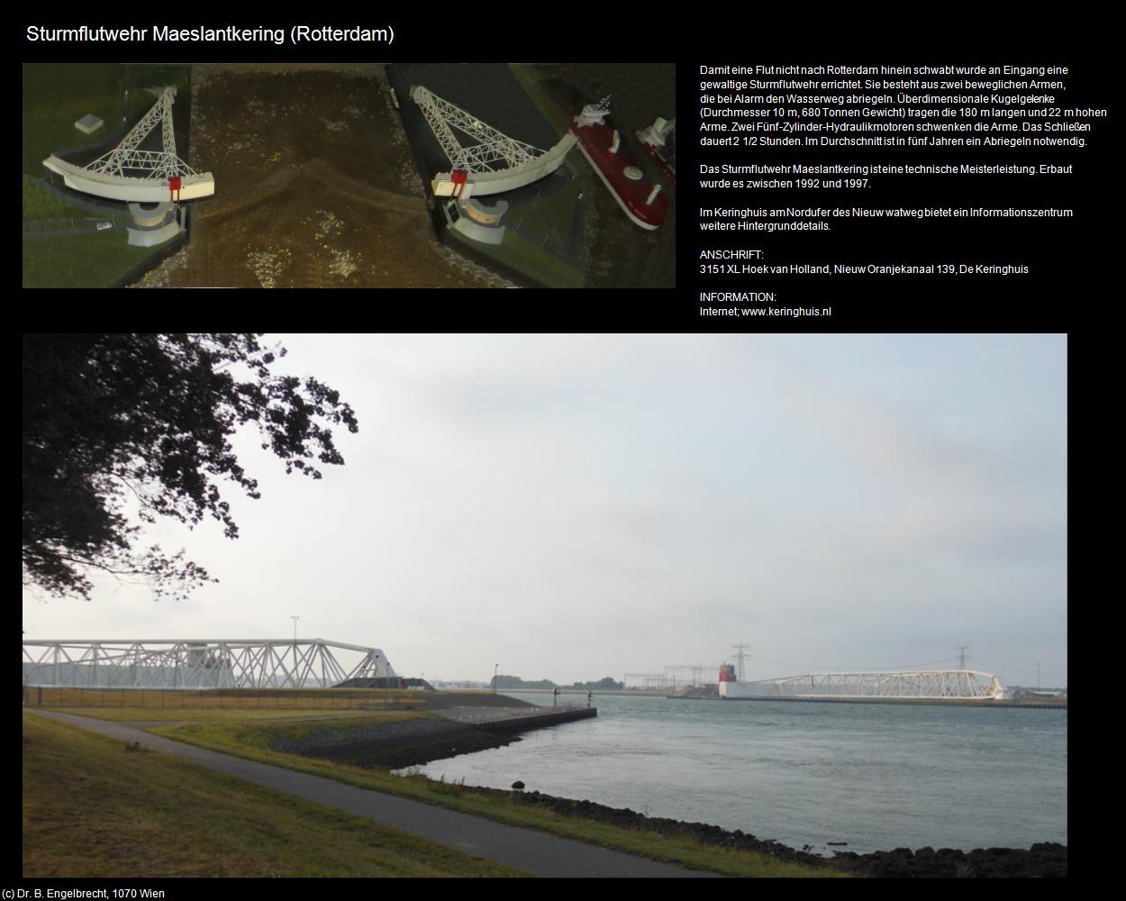 Sturmflutwehr Maeslantkering (Rotterdam) in Kulturatlas-NIEDERLANDE