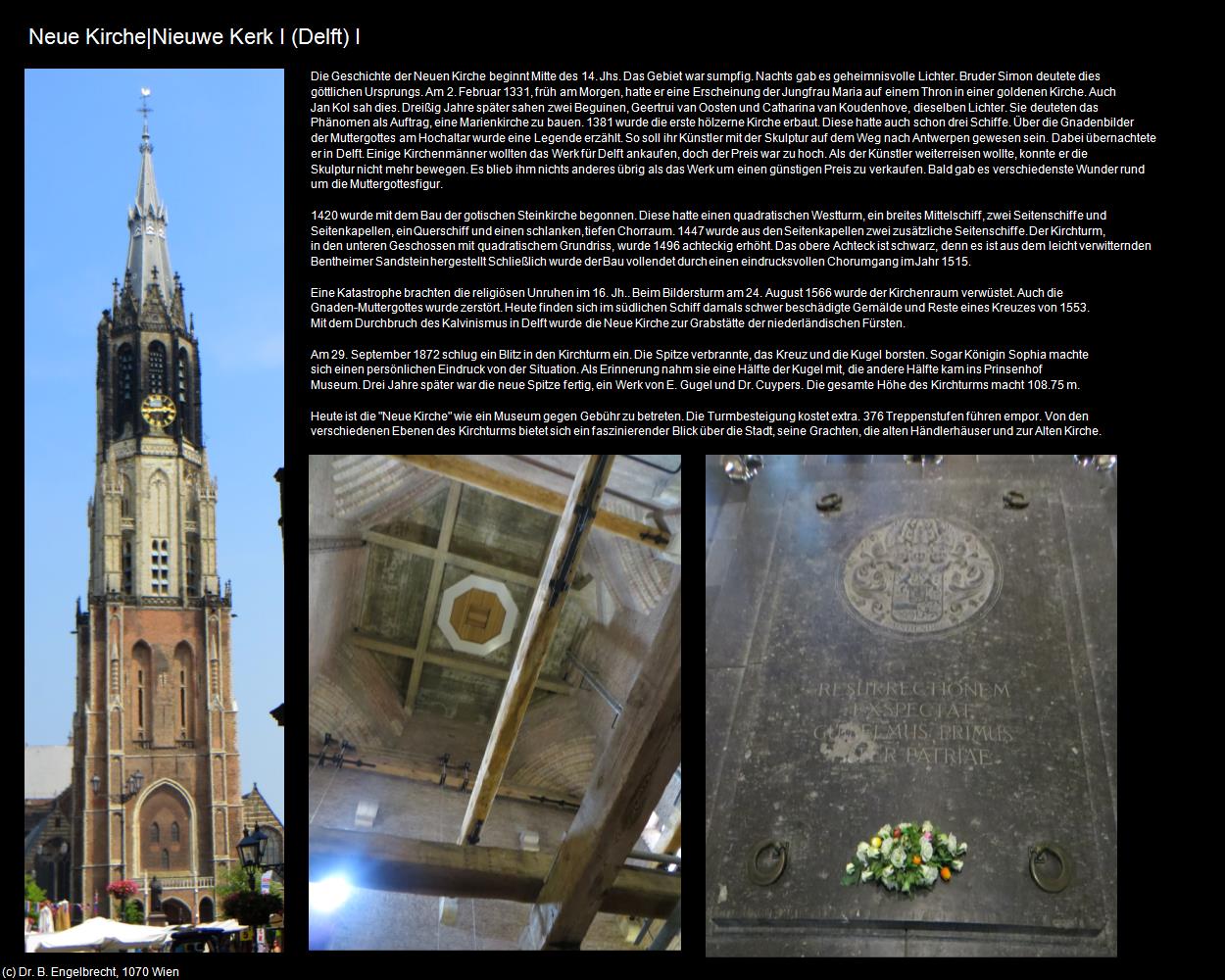 Neue Kirche|Nieuwe Kerk I (Delft) in Kulturatlas-NIEDERLANDE