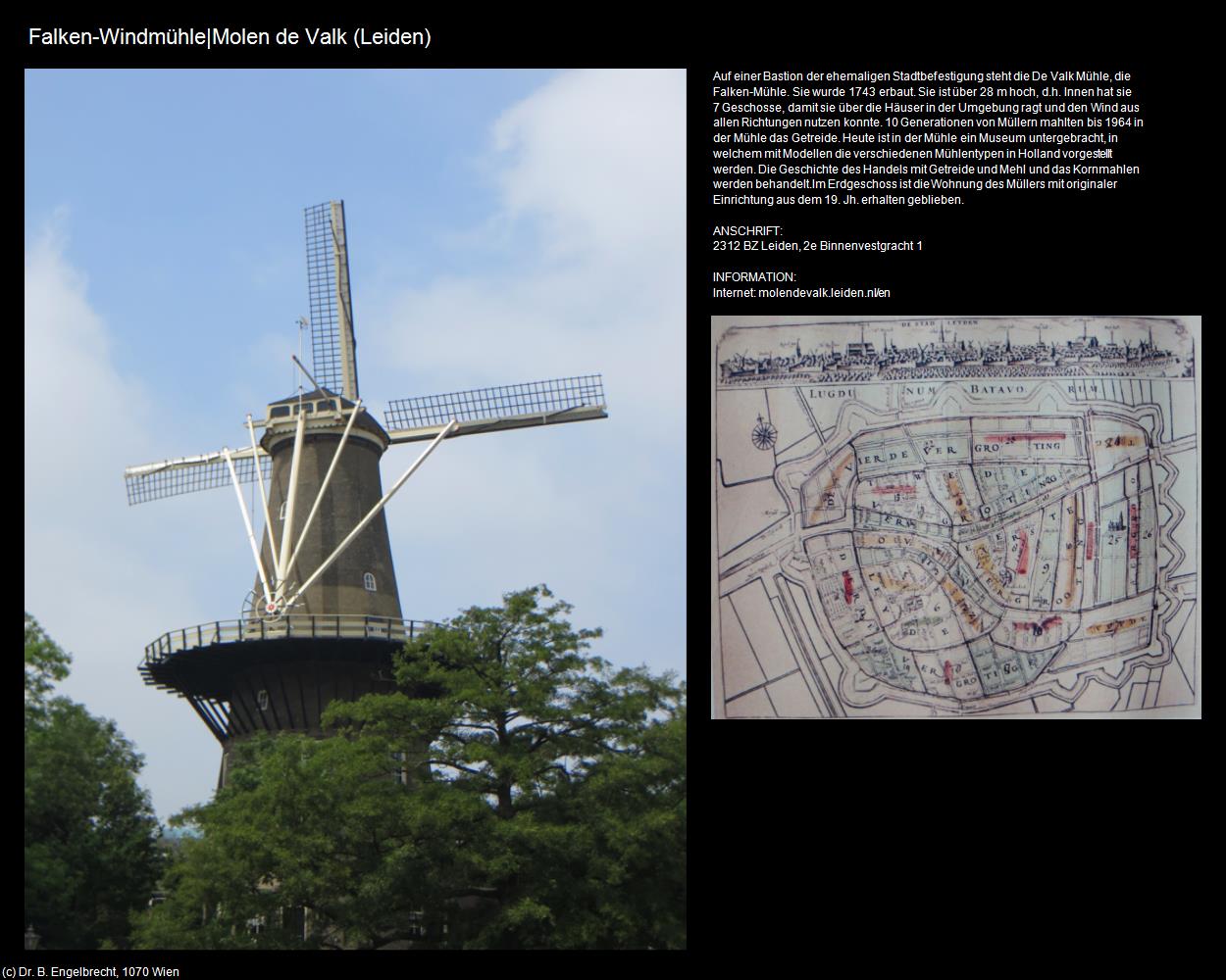 Falken-Windmühle|Molen de Valk (Leiden) in Kulturatlas-NIEDERLANDE