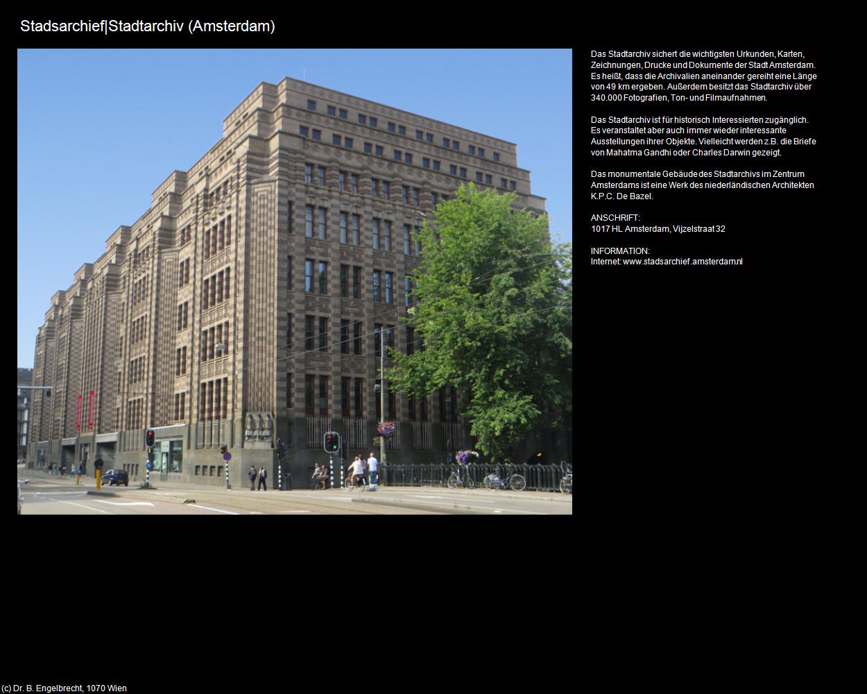 Stadsarchief|Stadtarchiv (Amsterdam) in Kulturatlas-NIEDERLANDE