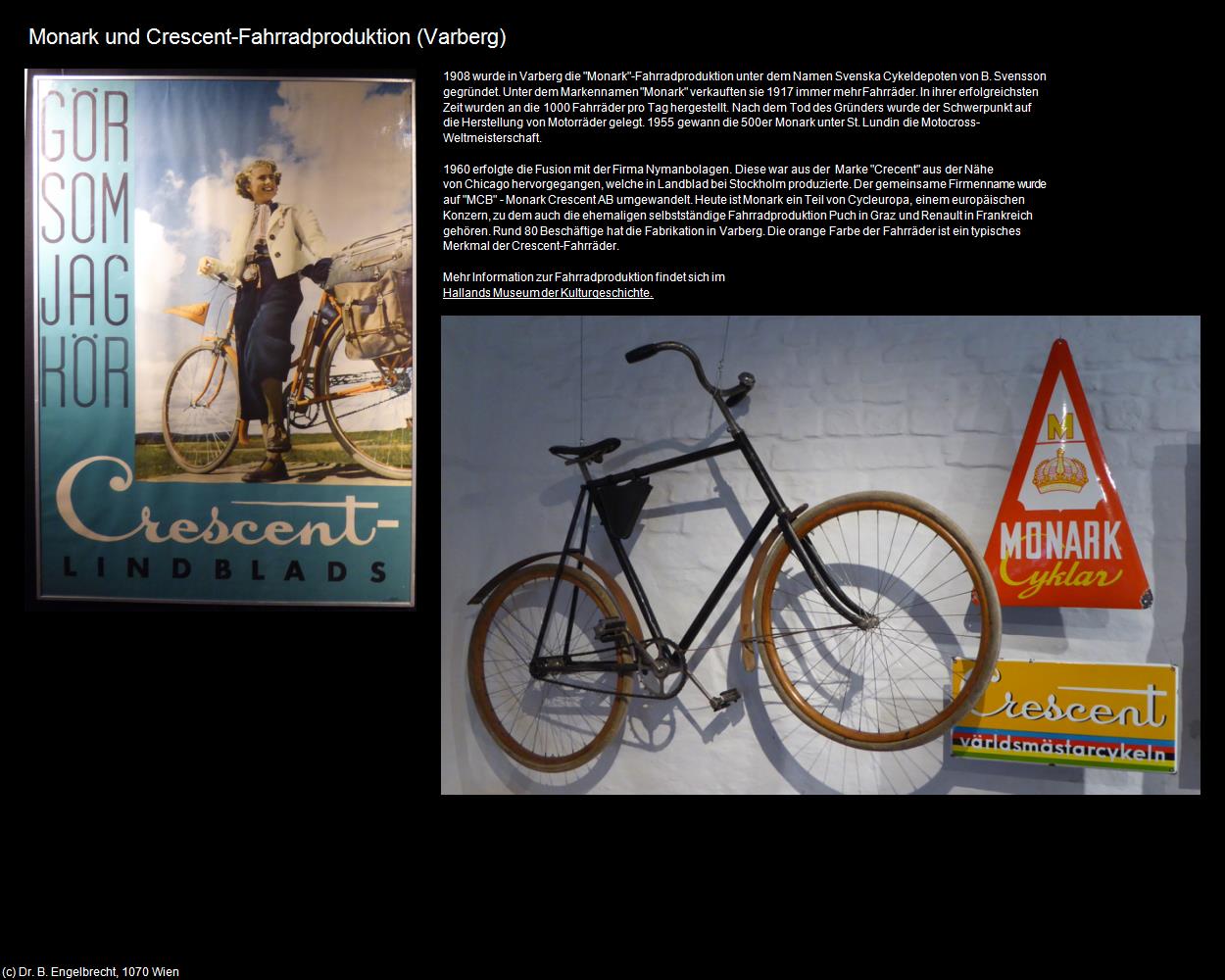 Monark und Crescent-Fahrradproduktion (Varberg) in Kulturatlas-REISE nach NORWEGEN(c)B.Engelbrecht