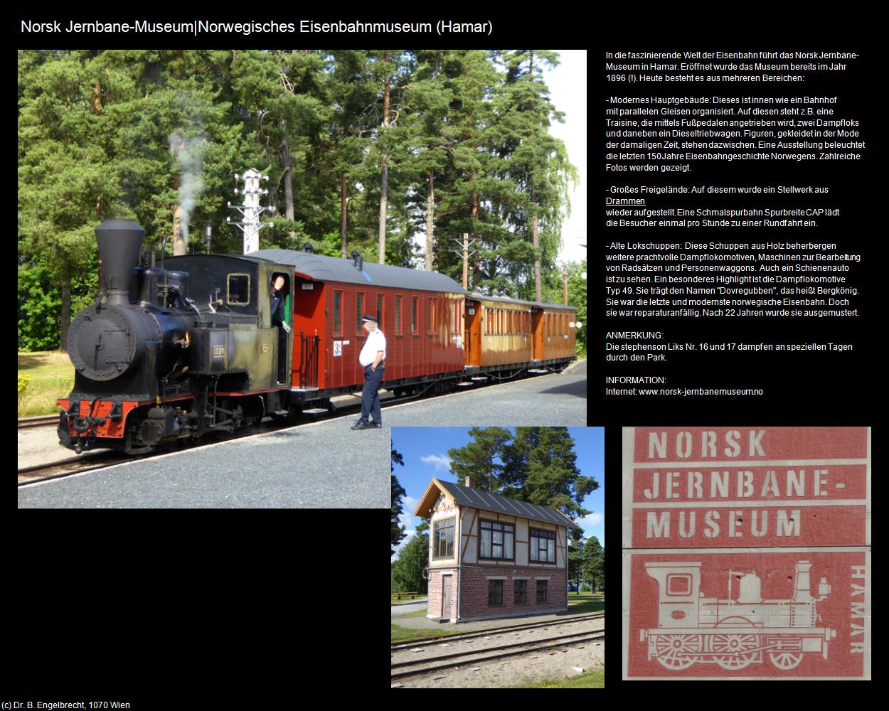 Norsk Jernbane-Museum|Norwegisches Eisenbahnmuseum (Hamar) in Kulturatlas-NORWEGEN(c)B.Engelbrecht