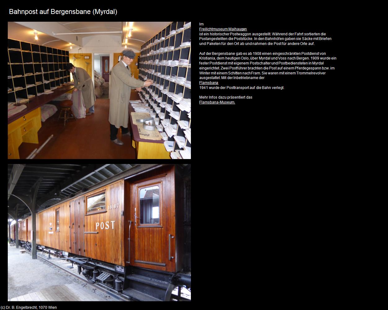 Bahnpost auf Bergensbane (Myrdal) in Kulturatlas-NORWEGEN(c)B.Engelbrecht