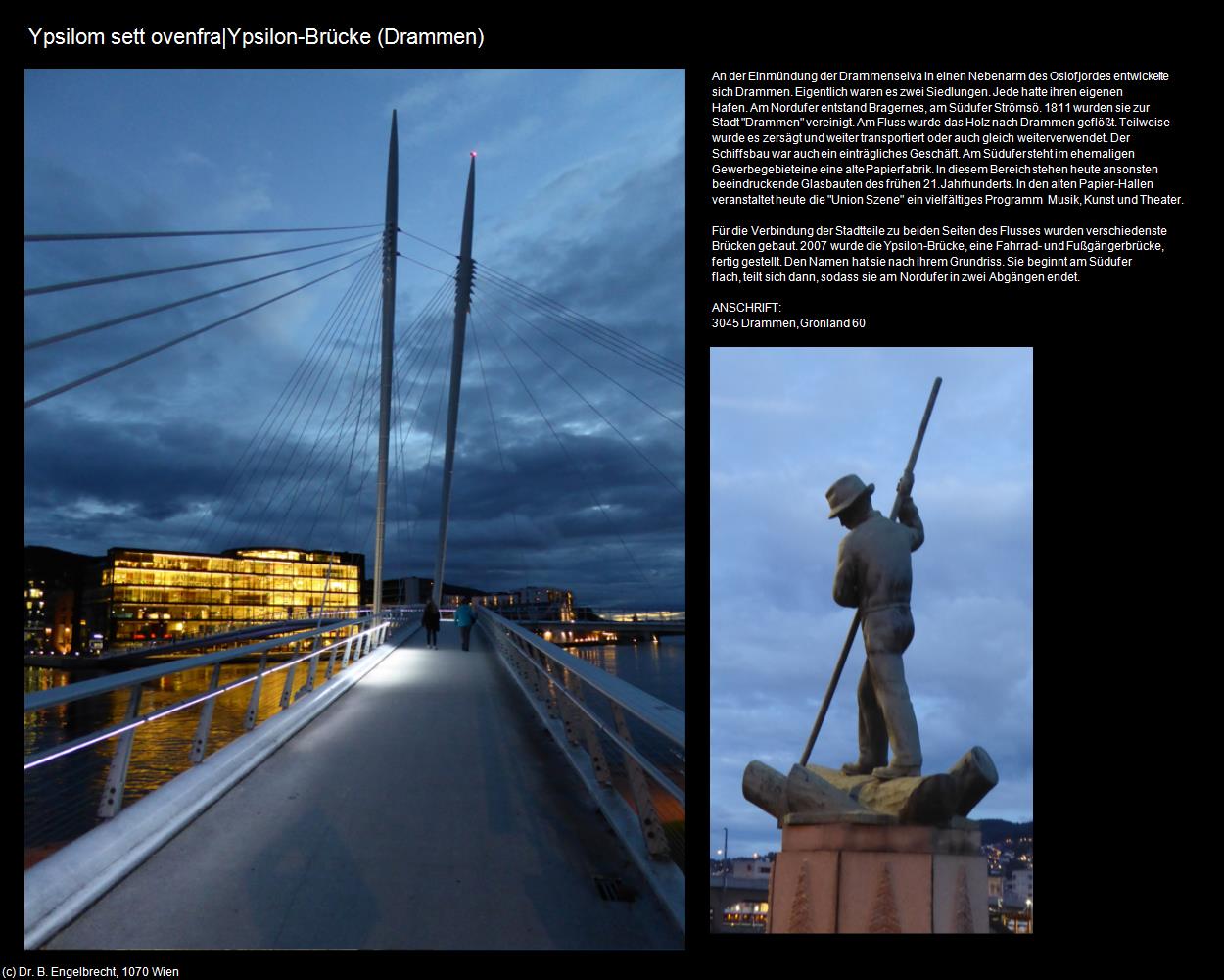 Ypsilom sett ovenfra|Ypsilon-Brücke (Drammen) in Kulturatlas-NORWEGEN